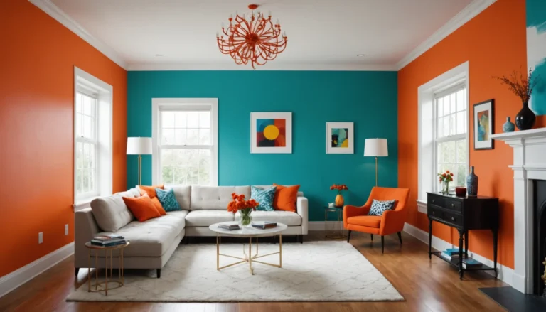 peindre un mur en couleur avec bordure