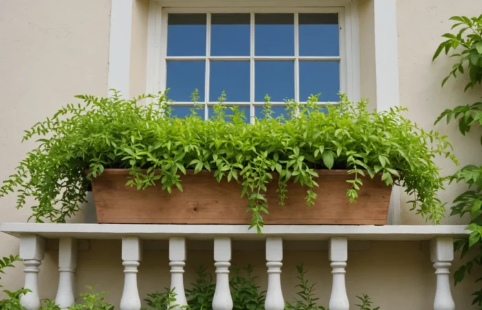 verveine retombante en jardinière
