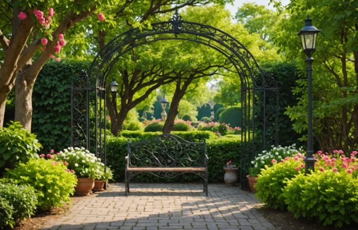 jardin fer forgé
